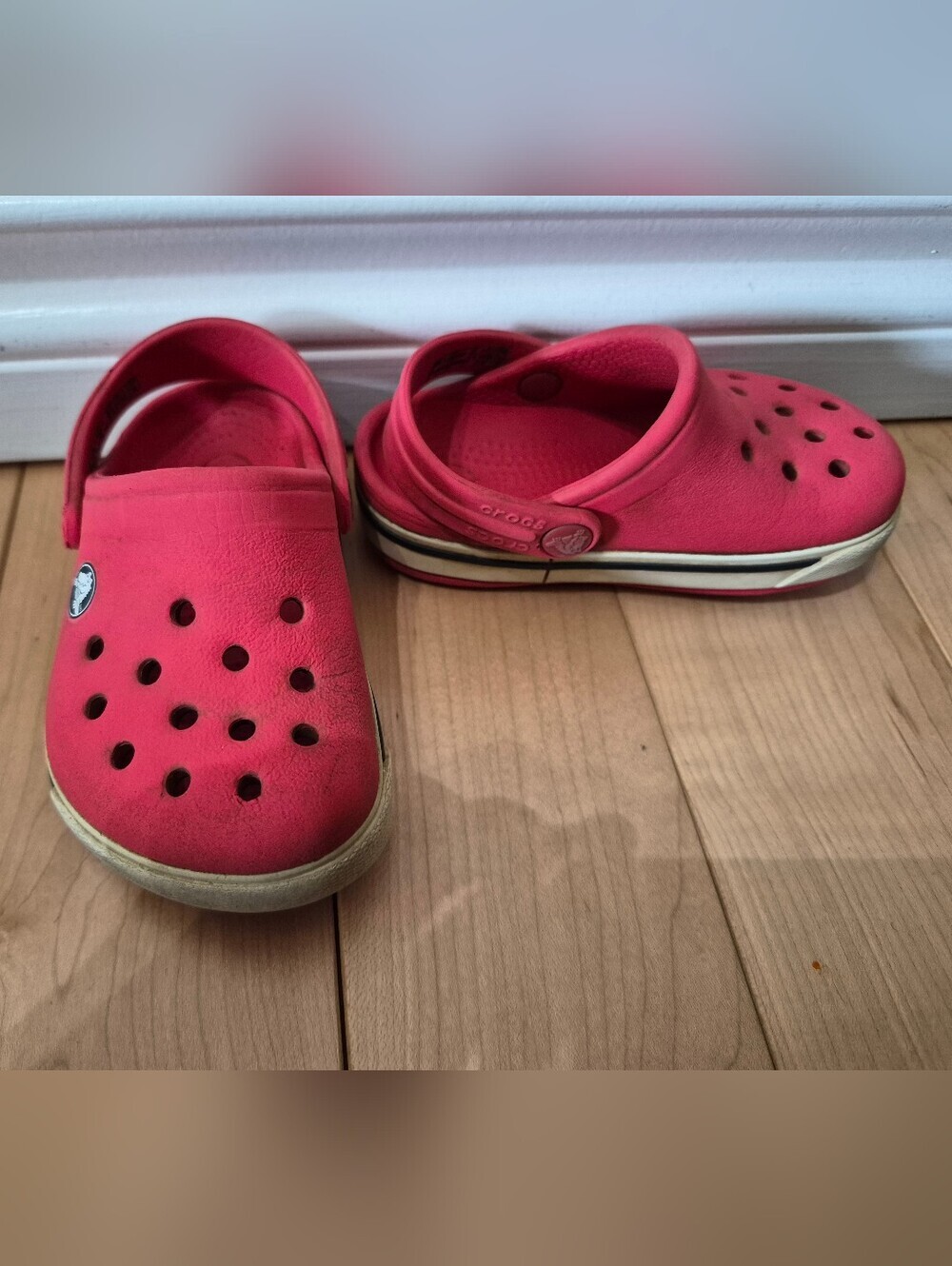 Crocs toddler size 4/5 red clogs